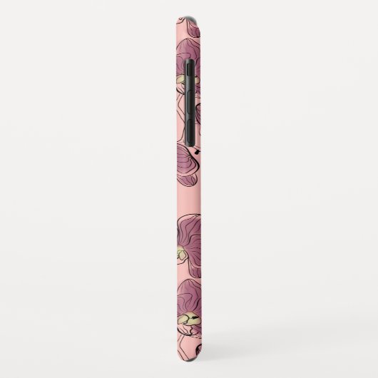 Naadloze waterverf orchideeën falaenopsis bloemen Case-Mate iPhone case (Achterkant/links)