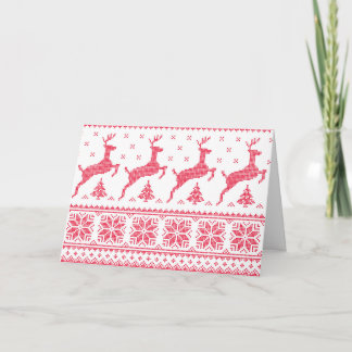 Naadloze winter patroon kerstkaart feestdagen kaart