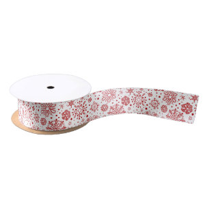 Naadloze winterkerstsnowflakes lint