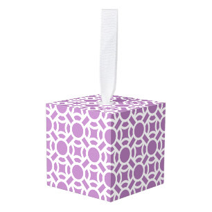 Naadloze Witte Patroon DIY Achtergrondkleur Kubus Ornament