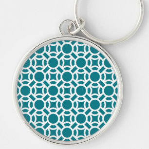 Naadloze Witte Patroon DIY Achtergrondkleur Sleutelhanger