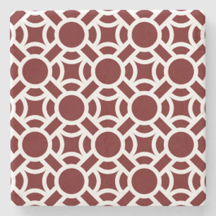 Naadloze Witte Patroon DIY Achtergrondkleur Stenen Onderzetter