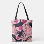 Naadloze zachte Waterverf Valentijns Pattern Draagtas (Achterkant)