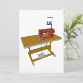 naadtafel en -machine kaart (Staand voorkant)