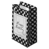 Naaedle Birthday Gingham Klein Cadeauzakje (Voorkant Gekanteld)