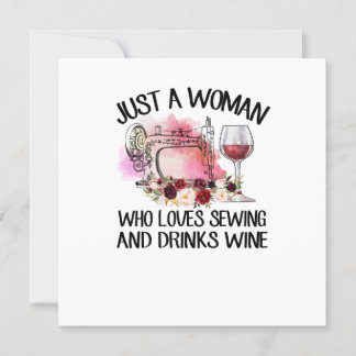 Naai cadeau | Gewoon een vrouw die van naaien houd Kaart