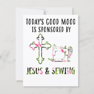 Naai cadeau   Vandaag is Jezus de bron van mijn go Kaart