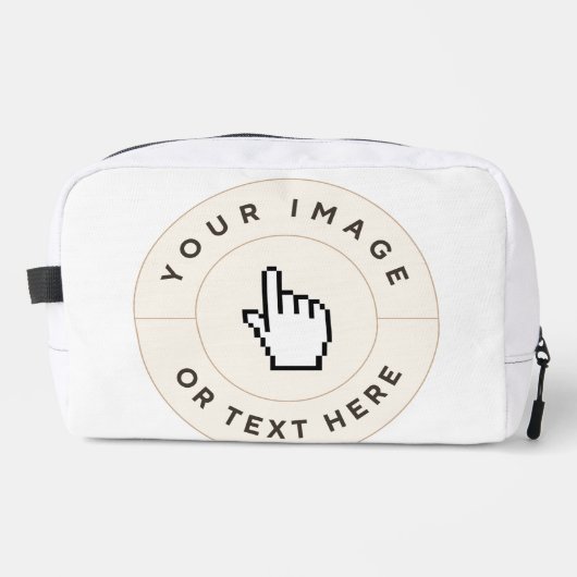 Naai Dopp Kit - Custom Uw afbeelding/tekst toevoeg Toilettasje (Voorkant)