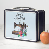 naai op de  naaimachine en de molen (In situ)