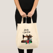 naai op de  naaimachine en de molen tote bag (Voorkant (product))