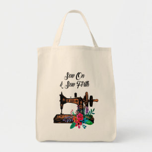 naai op de  naaimachine en de molen tote bag