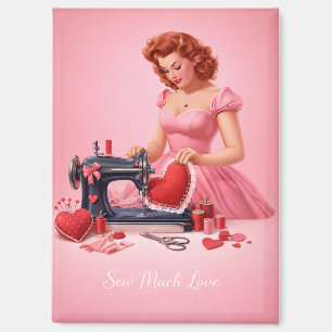 Naai Veel Liefde Vintage Naaimagneet Magneet