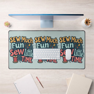 Naai veel plezier Naai weinig tijd Retro Stitch Ar Bureaumat