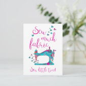 Naai veel stof naaien Briefkaart (Staand voorkant)