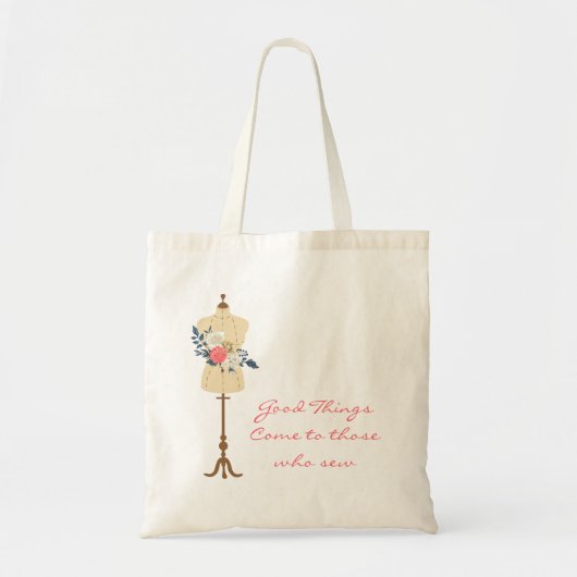 naaiachtige kleding tote bag (Voorkant)