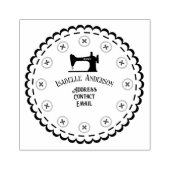 Naaiadres Rubberstempel Rubberstempel (Afrduk)