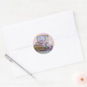 NAAIDOOS FAEIRE VAN SHARON SHARPE RONDE STICKER (Envelop)