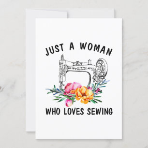 naaien Alleen een vrouw die van naaien houdt Kaart