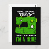 naaien briefkaart (Voorkant / Achterkant)