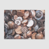  naaien Buttonnen messing Silver Gold Pewter Tissuepapier (Voorkant)