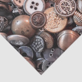  naaien Buttonnen messing Silver Gold Pewter Tissuepapier (Detail)