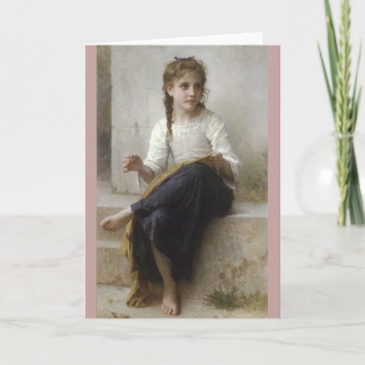 Naaien door William-Adolphe Bouguereau Kaart (Voorkant)