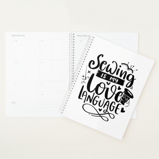 Naaien is mijn liefdestaal planner (Display)