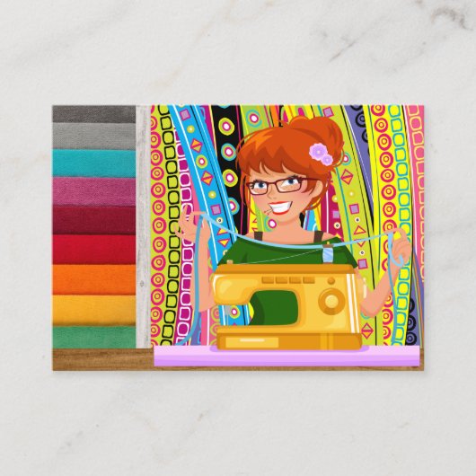 Naaien / Naadstress / Mode Visitekaartje (Voorkant)