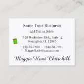 Naaien / Naadstress / Mode Visitekaartje (Achterkant)