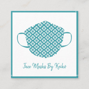 Naaien Naaistress Tailor Gezichtsmaskerontwerper Vierkante Visitekaartje