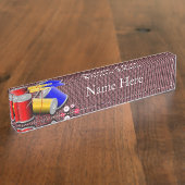 naaien naambordje (Zijkant)