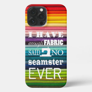 Naaien ・ Niet genoeg 'Fabric Seamster Crafts' Life iPhone 13 Pro Max Hoesje