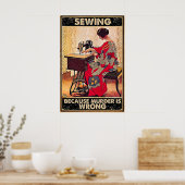 Naaien omdat moord fout is poster (Keuken)