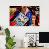 Naaien - Patchwork - Grootmoeders quilt Poster (Thuiskantoor)