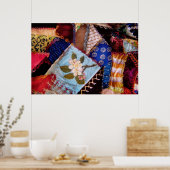 Naaien - Patchwork - Grootmoeders quilt Poster (Keuken)