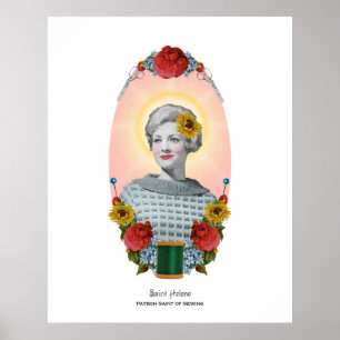 Naaien Patron Saint Originele Kunstafdrukken Poster