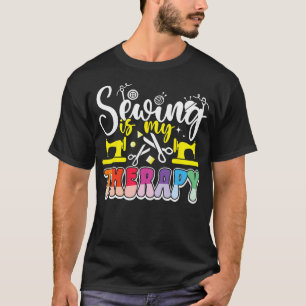 Naaien Quilten Mijn Therapie Naaister Quilters Ni T-shirt