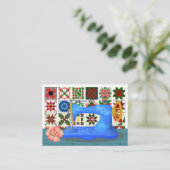 Naaien / Quilts / Seamstress Visitekaartje - SRF (Staand voorkant)