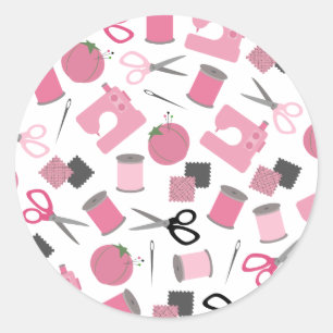 Naaien Thema Envelop Seal Sticker