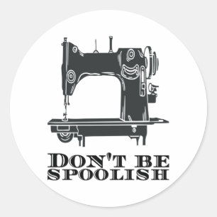 Naaien - Wees niet dom Ronde Sticker