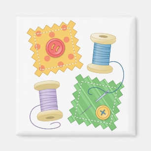 Naaiende drijfwerktuig hobby magneet