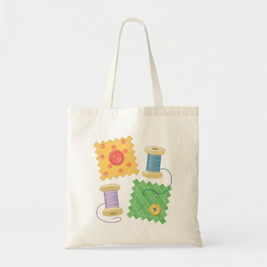 Naaiende drijfwerktuig hobby tote bag (Voorkant)