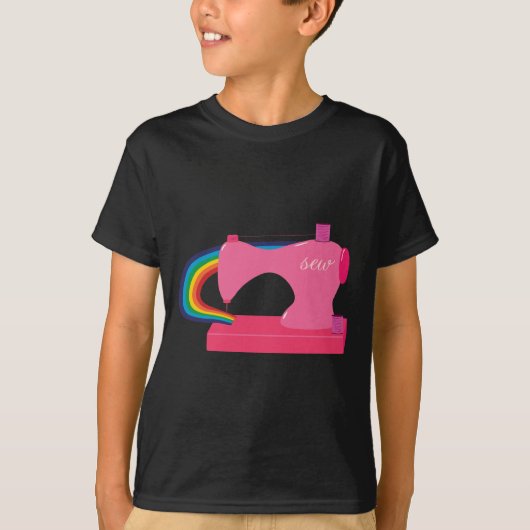 Naaiende regenbogen t-shirt (Voorkant)