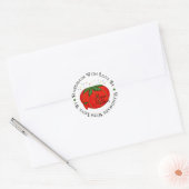 Naaiende tomatenspeld kussen Stickers (Envelop)
