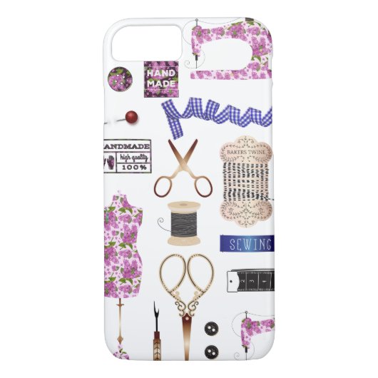 naaigarens- en naadstressdecor Case-Mate iPhone case (Achterkant)
