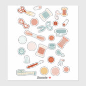 Naaigenoten voor dressmaking sticker (Vel)