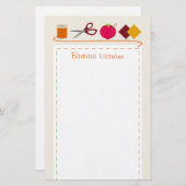 Naaigoed Briefpapier (Voorkant / Achterkant)