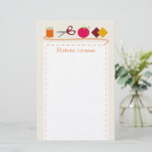 Naaigoed Briefpapier (Staand voorkant)