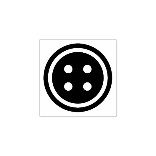 Naaigoed Button Rubberstempel (Afrduk)