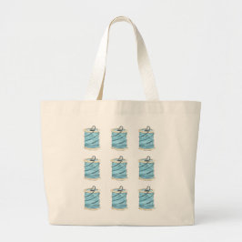 Naaigoed en naaldbeschermer grote tote bag